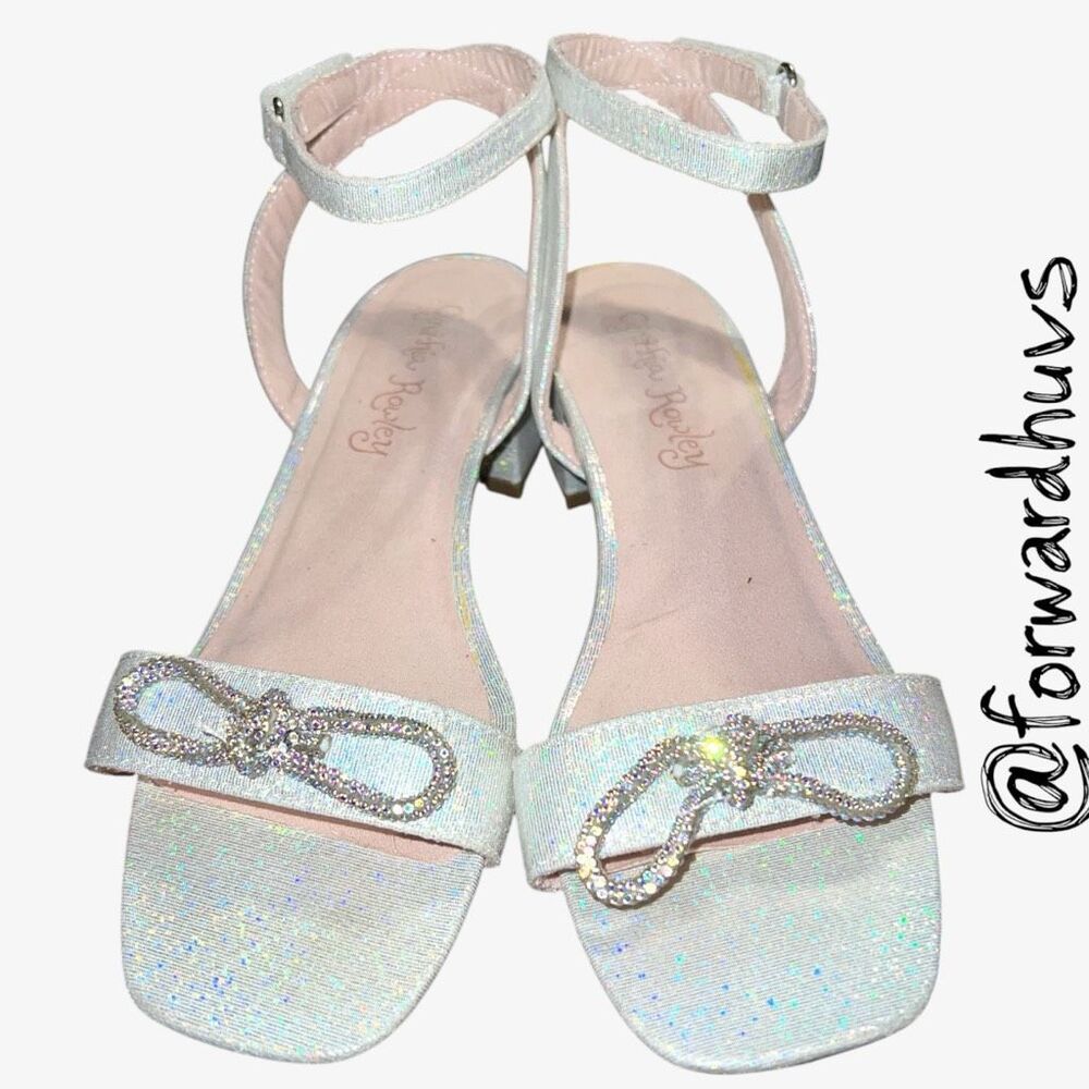 Cynthia Rowley Sparkly Bow Sandals – Size 5